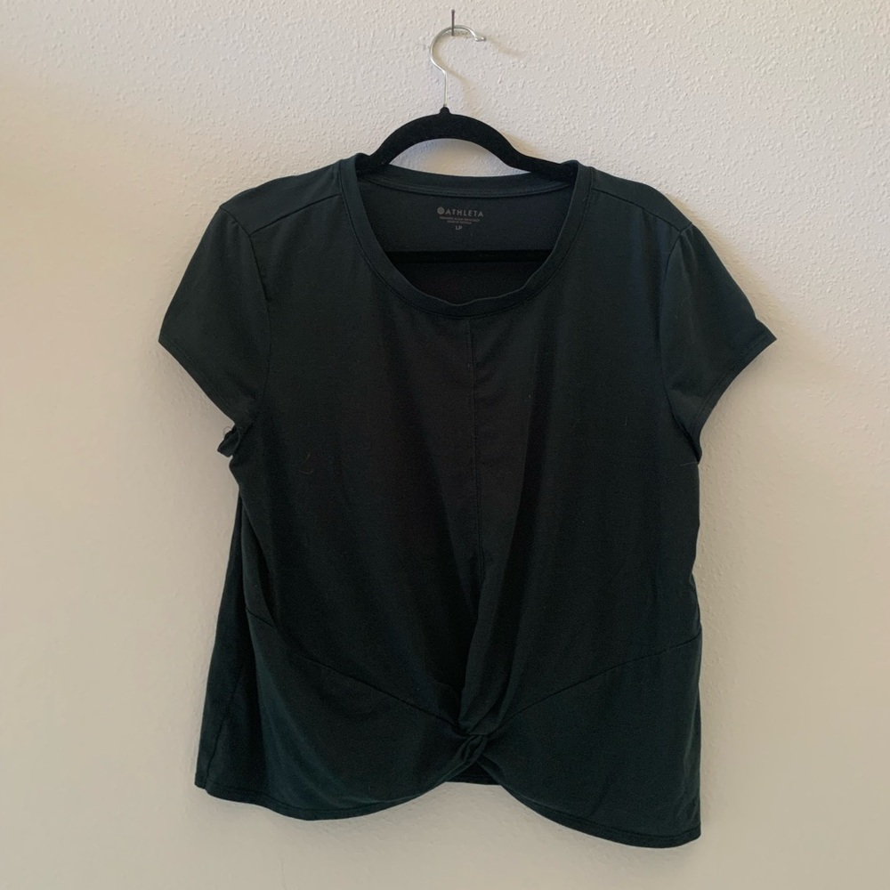 Athleta Knot Front Athletic Tee
